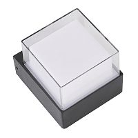 Светильник накладной Uniel ULU-P25A-5W-4000K IP65 BLACK Квадрат 4000K картинка 